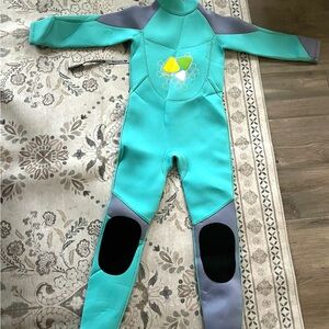 Aqua and Gray Wetsuit